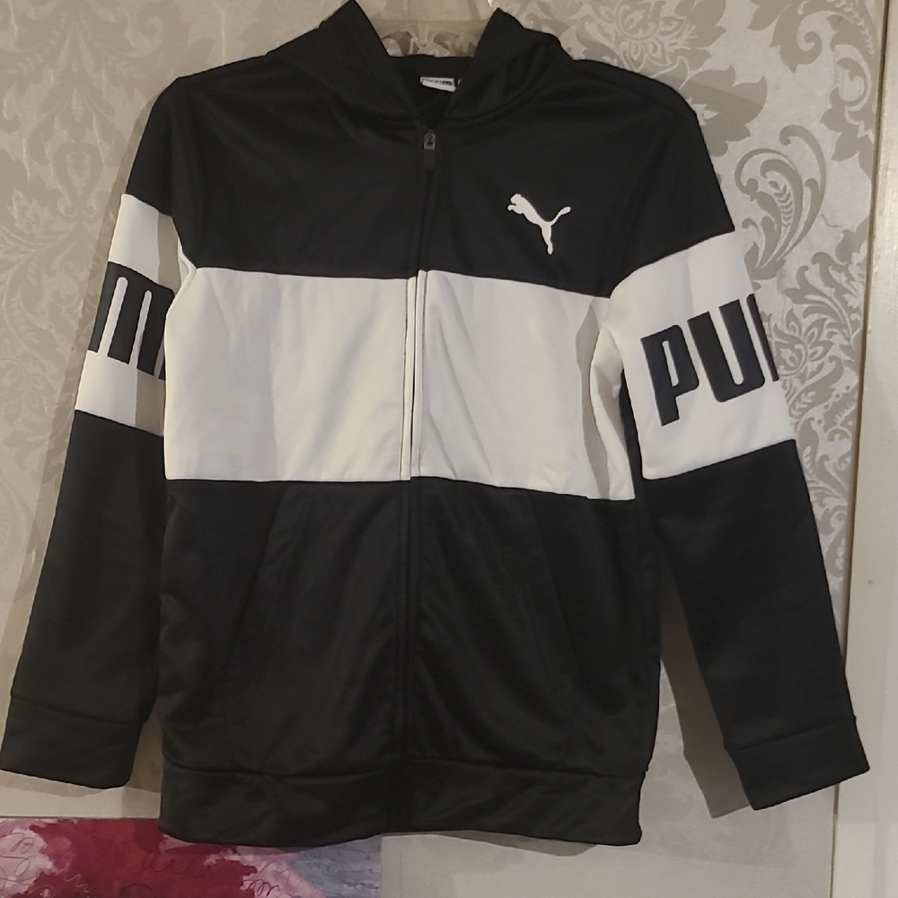 Puma Kids Monochrome Zip-Up Jacket